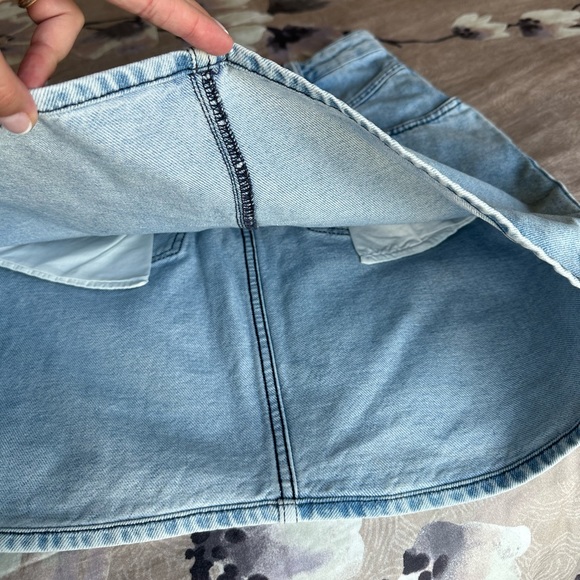 SOLD! Sandro Paris Mini Denim Skirt Size 2 Small - Picture 12 of 16